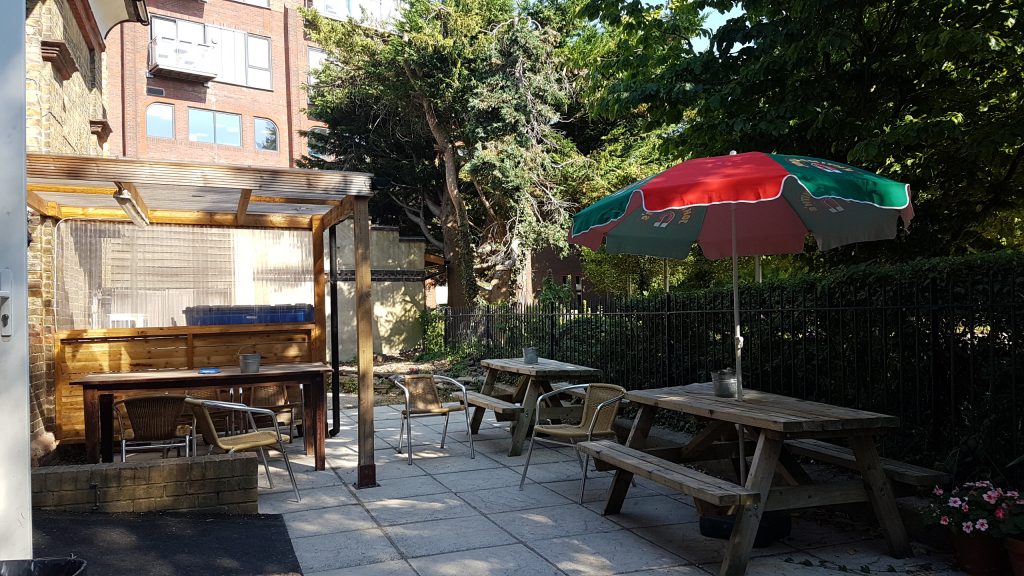 Staines Conservative Club Garden Patio Area