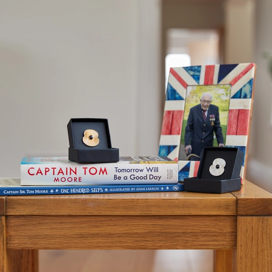 Captain Sir Tom Poppy Pin